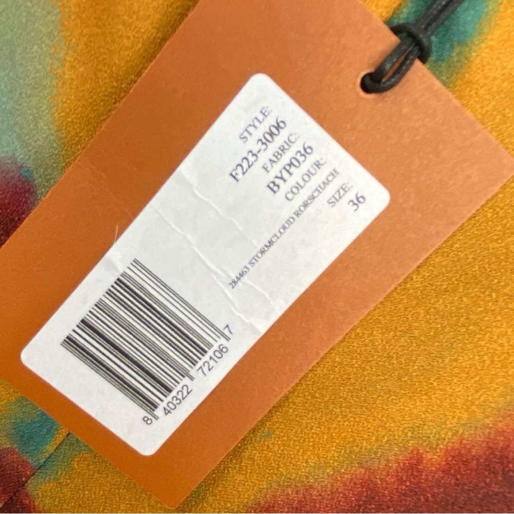 Altuzarra NEW Pelopenese Tie Dye V Neck Midi Dress NWT Size 36 - Picture 8 of 11